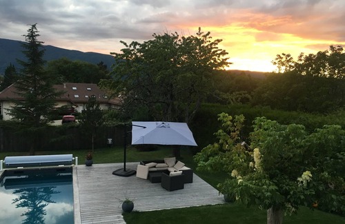 Menthon-Saint-Bernard Villa | Idyllic Lakeside Villa with Pool and Mountain Views