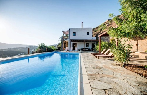Gavrio Villa | Experience Villa Aggelikes: Oceanfront Retreat with Pool