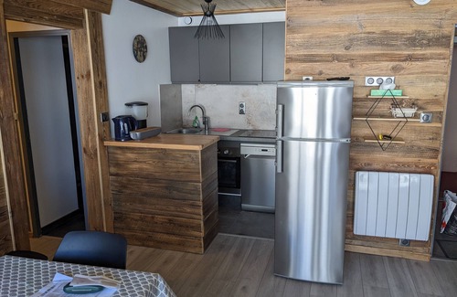 Le Corbier Apartment | Elevated Ski-In/Ski-Out Experience with Scenic Slopes