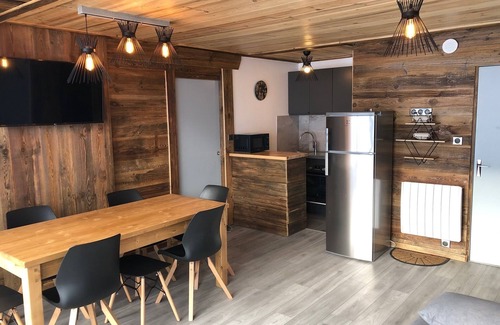 Le Corbier Apartment | Elevated Ski-In/Ski-Out Experience with Scenic Slopes