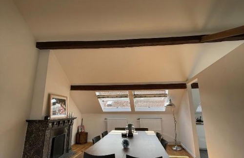 Postel Apartment | Elegant Duplex at Place Flagey - Perfect for Families