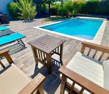 Port-des-Barques Villa | Exquisite Oceanfront Home with Pool & Perfect 10 Rating