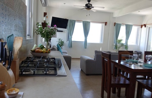 Xcalak Apartment | Beachfront Retreat: Mahi Mahi Apartment with Ocean Views
