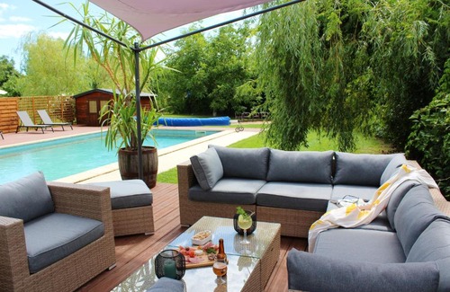 Saint-Victor-de-Malcap House | Charming 2-Bedroom Maison with Pool and Garden in France