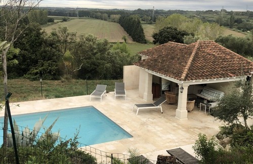 Jonquieres-Saint-Vincent Villa | Experience Maison de Famille with Pool & Spa in Triangle