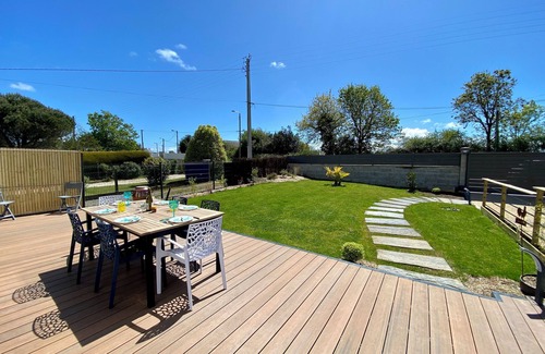 Kerherou House | Modern Maison Neuve with Terraces & Garden for Families
