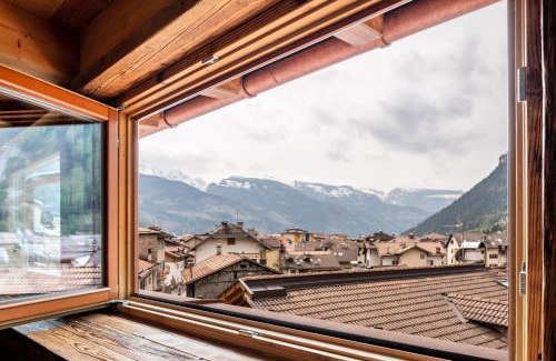 Predazzo Apartment | Inviting Maison Perrod: Open Space with Scenic Panorama
