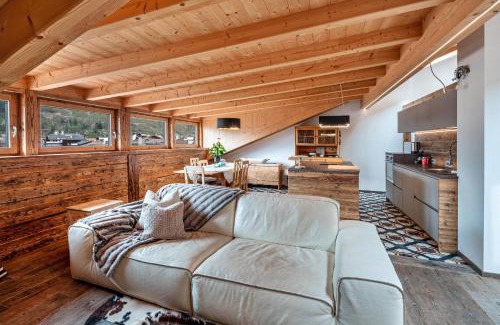 Predazzo Apartment | Inviting Maison Perrod: Open Space with Scenic Panorama