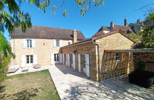 Saint-Andre-dAllas House | Cozy Stone Retreat with Pool and Oceanfront Views