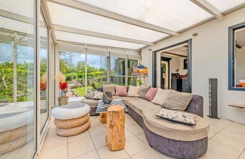 Plouider Villa | Coastal Retreat: Ocean View Home with Pool for Families