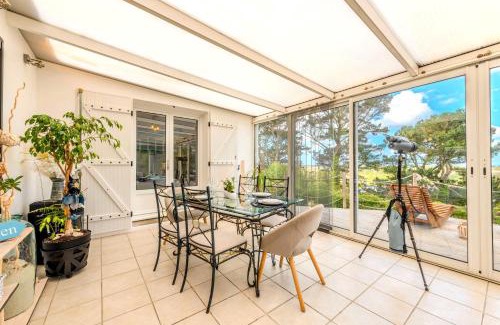 Plouider Villa | Coastal Retreat: Ocean View Home with Pool for Families