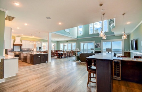 North Topsail Beach House | Majestic View: Oceanfront Home with Pool & Hot Tub