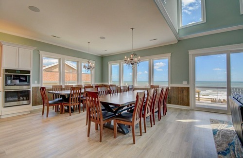 North Topsail Beach House | Majestic View: Oceanfront Home with Pool & Hot Tub