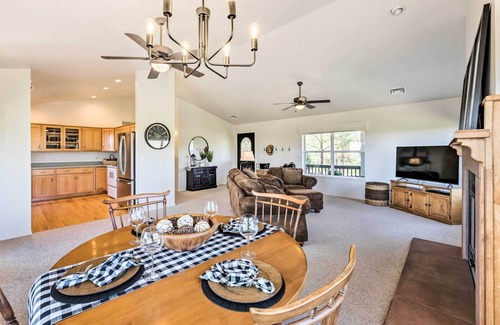 Timberland Acres House | Inviting Hilltop Haven with Deck, Grill & Scenic Views
