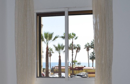La Caleta Apartment | Malagueta: 50m to Beach with Direct Sea Views & Pool