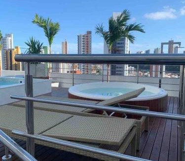 Loteamento Oceania II Apartment | Top-Rated Flat no Manaíra Apart Hotel with Hot Tub Amenities