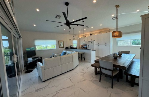 North Captiva House | Manatee Haven: Oceanfront Pool, Spa, and Golf Carts Await!