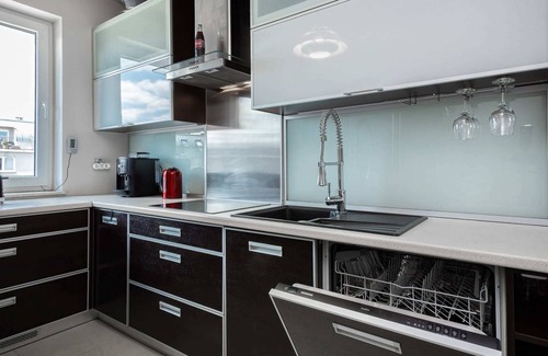Fabryczna Apartment | Stylish Two-Level Apartment with Terrace and Parking