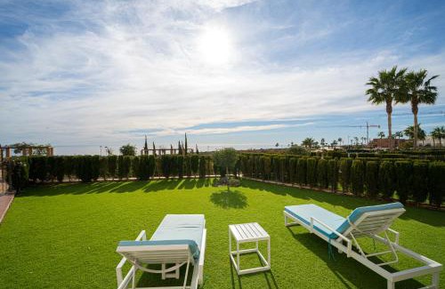 Mar de Pulpi Apartment | Discover Mango: Oceanfront Retreat with Pool & Hot Tub