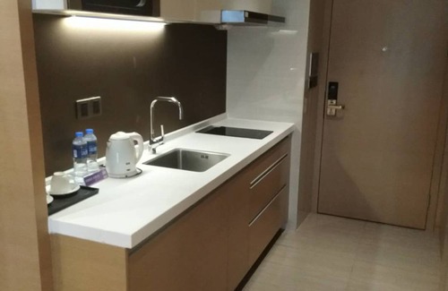 Zhujiang New Town Hotel | Accessible Manhattan Langde Apartment with Family-Friendly Amenities