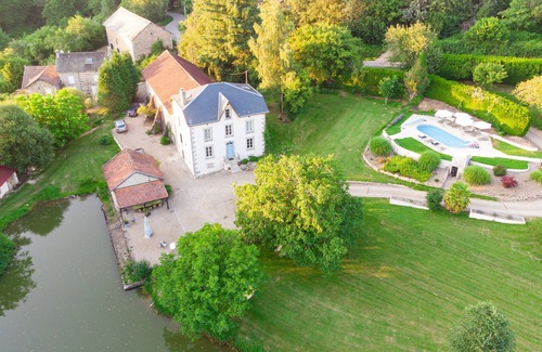 Saint-Moreil Villa | Charming Manoir with Private Pool & Serene Lake Views