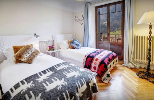 Le Petit-Bornand-les-Glieres House | Manoir de Leschaux: Alpine Retreat with Pool & Spa Amenities
