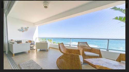 Guayacanes Apartment | Beachfront Marbella Juan Dolio Apartment with Ocean View