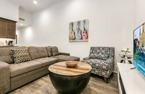 Central Business District Condo | Modern 2BR Condo Steps from Bourbon St. - Top Rated Stay!
