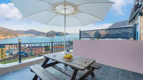 Irun-myeon House | Oceanfront Maremonte Pension with Pool and Family Amenities