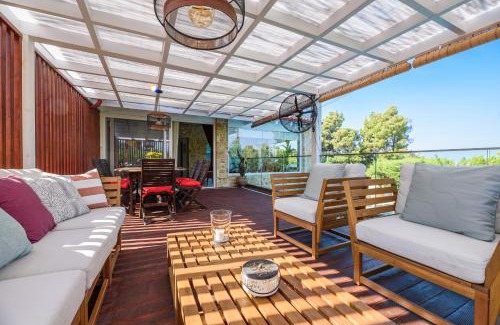 Elia Villa | Relax at Maria Elena Villas II with Oceanfront Views
