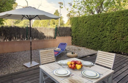 Calafat Apartment | Oceanfront Retreat at Marina Sant Jordi by Interhome