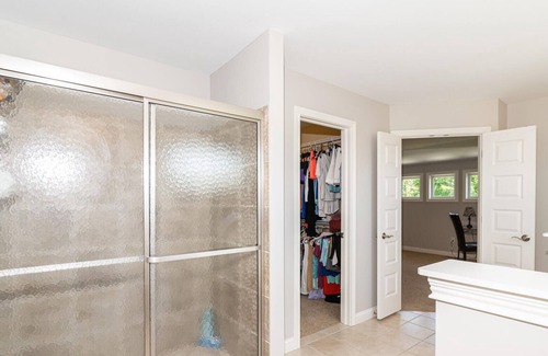Maxwell House | Master bedroom with lake view Fishers