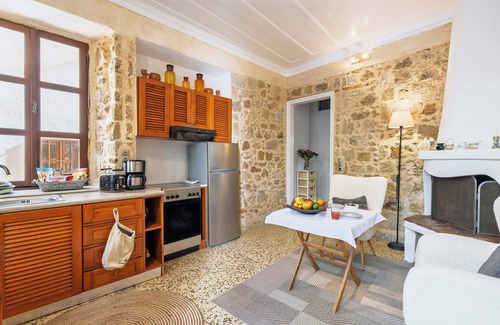 Rhodes Old Town House | Charming Medieval City House with Rooftop Sea View