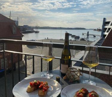 Wismar Apartment | Relaxing Getaway: Balcony, Sea View & Private Sauna Retreat
