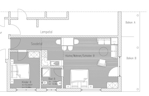 Hofgeismar Apartment | Comfortable Mehrbettzimmer with Shower and WC for Families