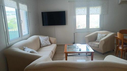 Akoumia Apartment | Cozy Oceanfront Melina Apartment in Akoumia Village