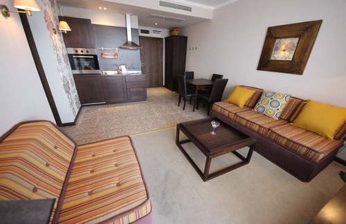 Sunny Beach Apartment | MENADA Royal Beach: Sea View Apartment with Pool & Spa