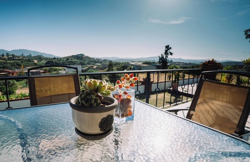 San Antonio de las Minas Cabin | Merlot Cabin With Panoramic Vineyard View in Quinta Sofia Valle de Guadalupe