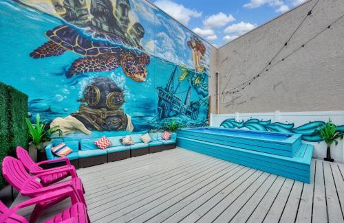 Siesta Key Village House | Beachside Paradise: Mermaid-Shark 6BR House with Pool & Hot Tub