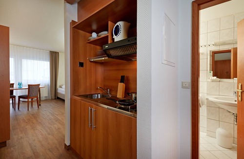 Niedernhausen Apartment | Pet-Friendly Micador Appartementhaus with Pool & Restaurant