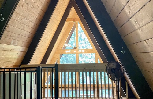 Kalkaska Cabin | Exceptional Michigan A-Frame Near Traverse City with Pool