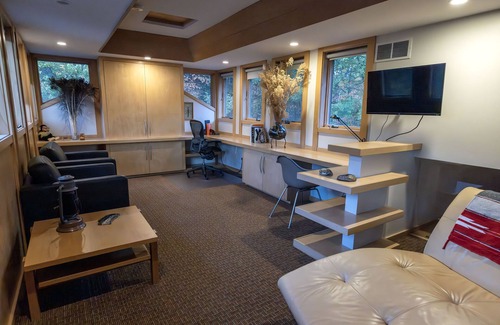 Midland House | Modern Retreat with Pond and Family-Friendly Amenities