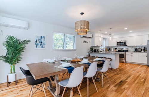 Ocean Gate House | Midcentury Modern Escape with Hot Tub & Ocean Views