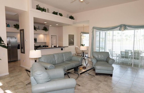 Cape Coral Villa | Unforgettable Lakefront Home with Million Dollar Views