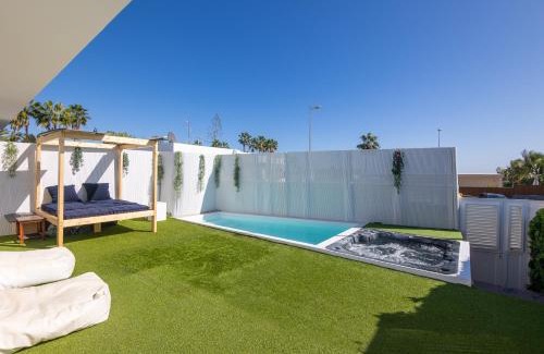 San Agustin House | Relax at Mimosas Suites: Pool, Spa & Family-Friendly Fun
