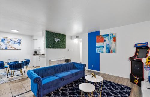 West Campus Apartment | Convenient 2BR Retreat Near Downtown with Arcade Fun