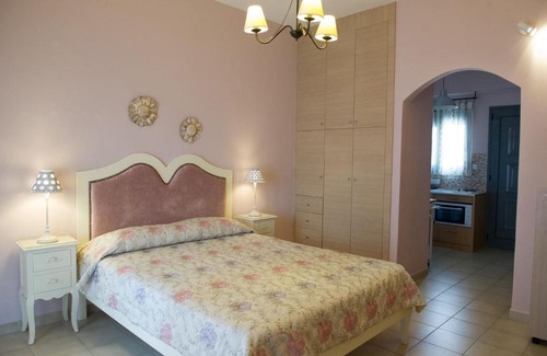 Loutra Oraias Elenis Apartment | Beachfront Mirella Studios: Rated 9.5/10 with Ocean Views
