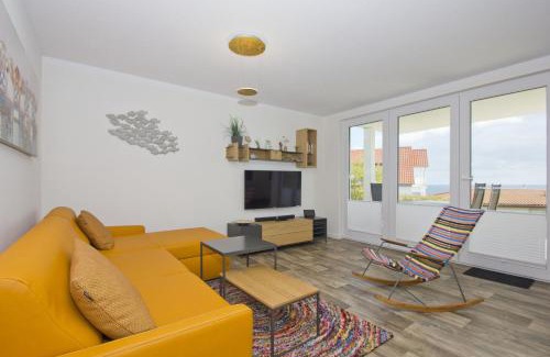 Gohren Apartment | Serene Sea View Retreat with Free Pool Access in Sellin