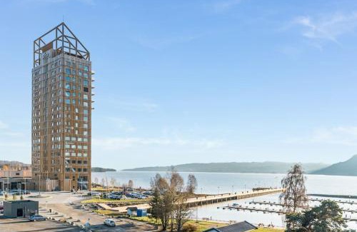 Brumunddal Apartment | Scenic MJOS TOWER Suite with Private Pool & Lake Views