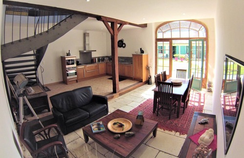 Noyers-sur-Cher House | Moabi Room: Ideal for 4 with Pool and Lake View